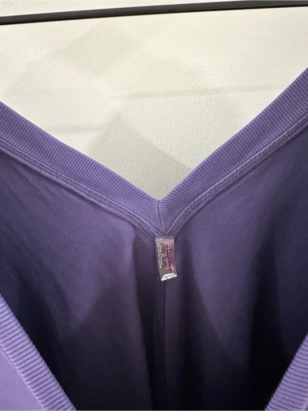 Free People Hotshot Tee Romper // Purple // Large